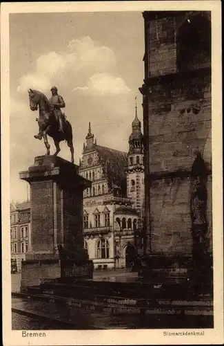 Ak Hansestadt Bremen, Bismarckdenkmal