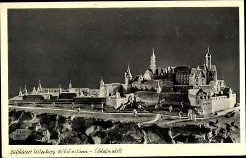 Ak Dillenburg in Hessen, Wilhelmsturm, Schlossmodell