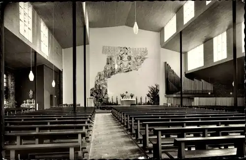 Ak Dillenburg in Hessen, Katholische Kirche, Innenansicht