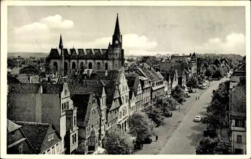 Ak Friedberg in Hessen, Kaiserstraße mit Stadtkirche