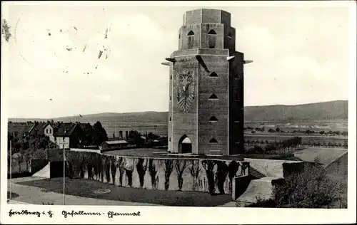 Ak Friedberg Hessen, Partie am Gefallenen Ehrenmal, Landschaft