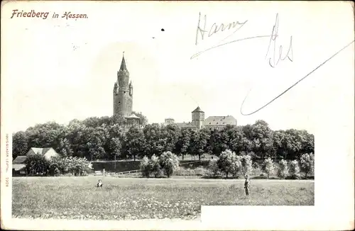 Ak Friedberg in Hessen, Turm