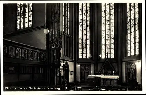 Ak Friedberg in Hessen, Chor in der ev. Stadtkirche
