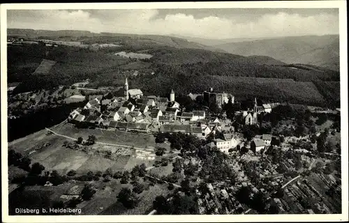 Ak Dilsberg Neckargemünd in Baden Württemberg, Totale, Fliegeraufnahme