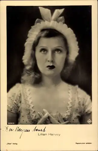 Ak Schauspielerin Lilian Harvey, Portrait