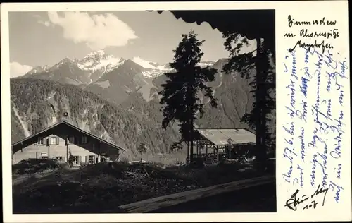 Ak Mayrhofen im Zillertal Tirol, Zimmereben mit Ahornspitze, Fotograf Hruschka