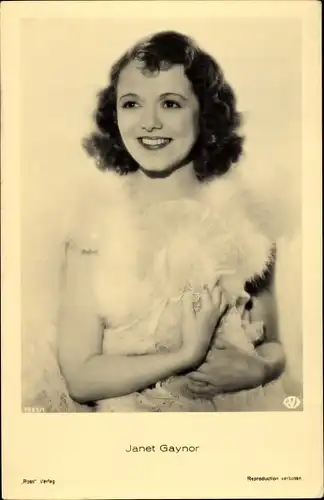 Ak Schauspielerin Janet Gaynor, Portrait