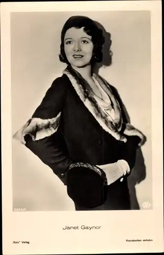 Ak Schauspielerin Janet Gaynor, Portrait