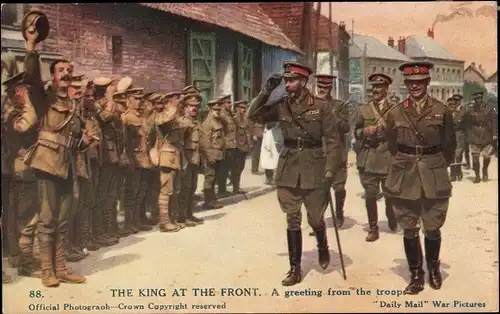 Ak The King at the front, A greeting from the troops, Douglas Haig, George V.