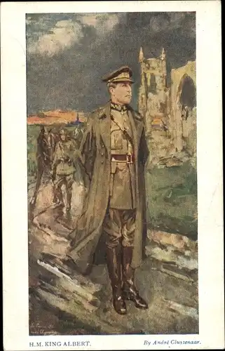 Künstler Ak Cluysenaar, Andre, König Albert I. von Belgien