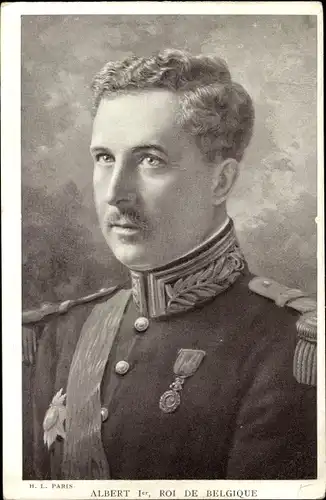 Ak Albert I., Roi des Belges, König von Belgien