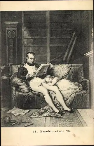 Künstler Ak Napoleon et son fils