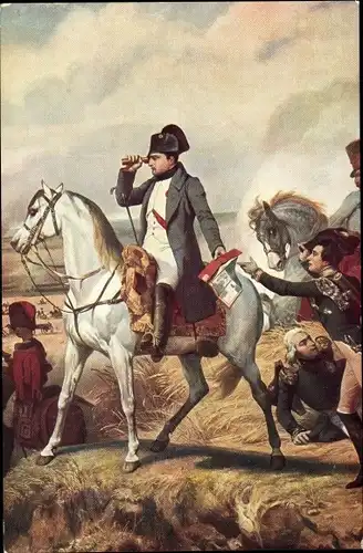 Künstler Ak Vernet, Horace, Napoleon a Wagram 1809