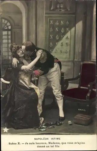 Ak Napolen Intime, Scene X, Je suis heureux Madame