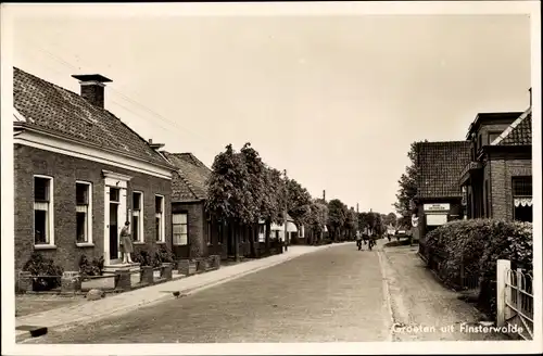 Ak Finsterwolde Groningen, Straßenpartie