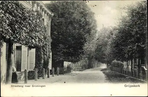 Ak Grijpskerk Groningen, Straatweg naar Groningen