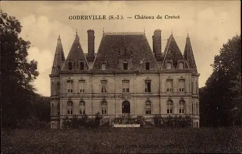 Ak Goderville Seine Maritime, Chateau de Cretot