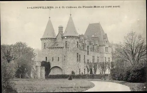 Ak Longvilliers Yvelines, Le Chateau du Plessis Mornay