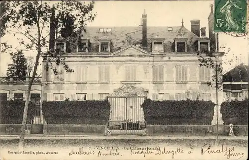 Ak Vincelles Yonne, Le Château