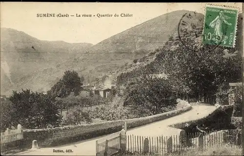Ak Sumêne Gard, La route, Quartier du Chalet
