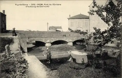 Ak Riom Puy de Dôme, Pont de l'Embene