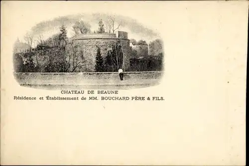 Ak Chorey les Beaune Côte-d’Or, Chateau de Beaune, Etablissement de MM. Bouchard Pere Fils