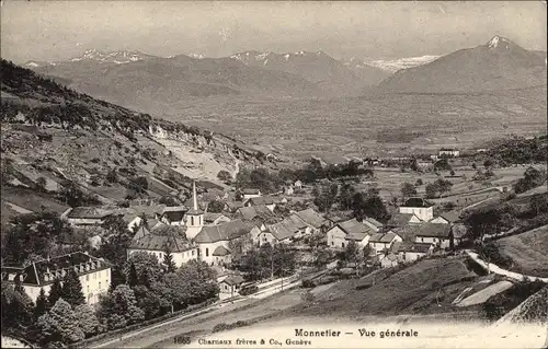 Ak Monnetier Mornex Haute Savoie, Vue generale