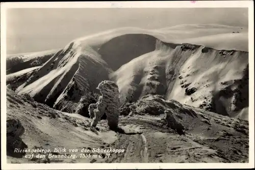 Ak Studniční hora Brunnberg Reg. Königgrätz, Blick von der Schneekoppe