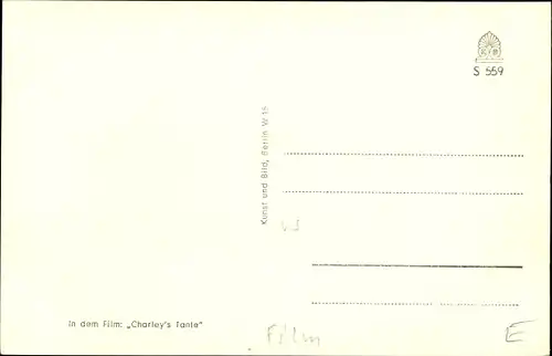 Ak Schauspieler Walter Giller, Portrait, Charley's Tante, Autogramm