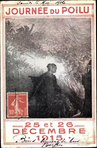 Ak Journee du Poilu, 25 et 26 Decembre 1915, bataille