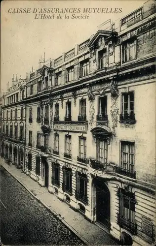 Ak Paris, Caisse d'Assurances Mutuelles, Hotel de la Societe