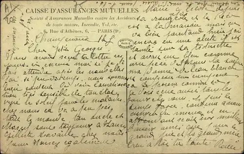 Ak Paris, Caisse d'Assurances Mutuelles, Hotel de la Societe