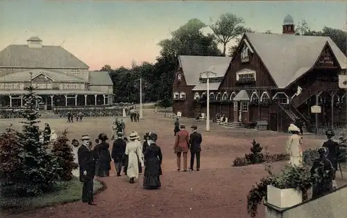 Ak Freiberg im Kreis Mittelsachsen, Erzgebirgsausstellung 1912, Besucher, Karte 1