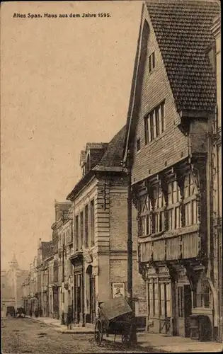 Ak Hansestadt Bremen, Altes Span. Haus aus dem Jahre 1595