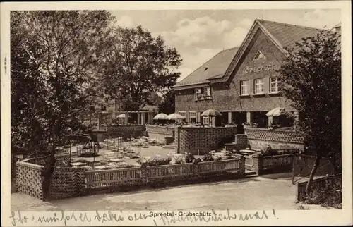 Ak Grubschütz Doberschau in der Oberlausitz, Spreetal, Konzert- und Ballhaus