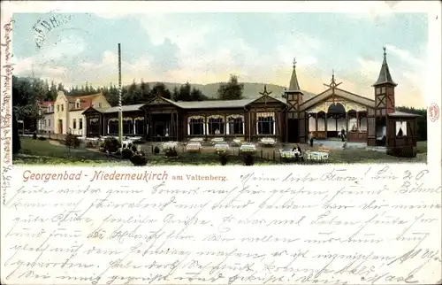 Ak Niederneukirch Neukirch in der Lausitz, Georgenbad, Valtenberg