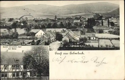 Ak Golmbach in Niedersachsen, Panorama, Gasthof zum grünen Jäger