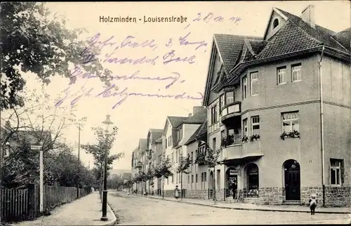 Ak Holzminden an der Weser, Louisenstraße