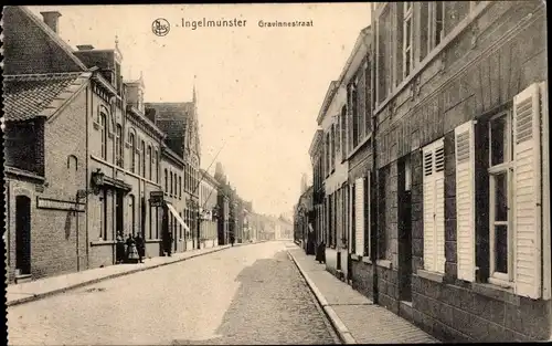 Ak Ingelmunster Westflandern, Gravinnestraat