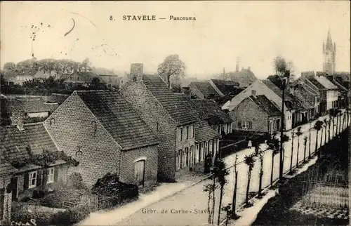 Ak Stavele Alveringem Westflandern, Panorama