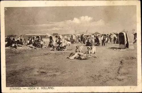 Ak Hoek van Holland Rotterdam Südholland Niederlande, Strand