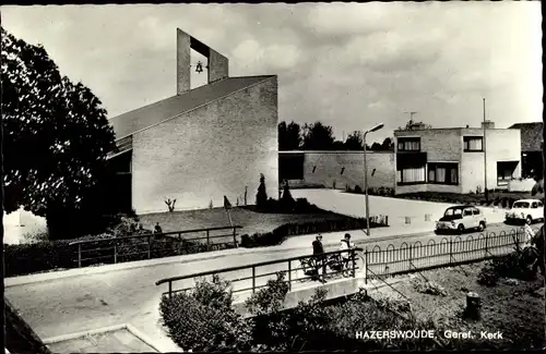 Ak Hazerswoude Südholland, Geref. Kerk