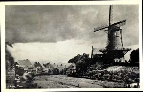 Ak Goes Zeeland Niederlande, Molen