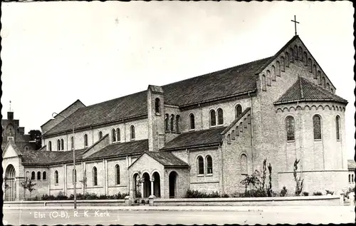 Ak Elst Overbetuwe Gelderland, R. K. Kerk, Außenansicht