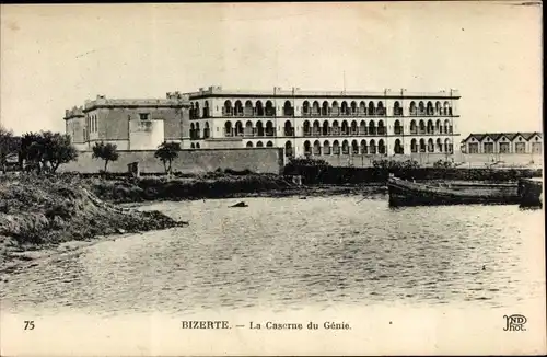 Ak Bizerte Tunesien, La Caserne due Genie, la barque