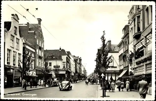 Ak Groningen Niederlande, Herestraat