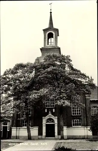 Ak Middelstum Loppersum Groningen Niederlande, Geref. Kerk