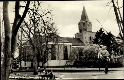 Ak Emmen Drenthe Niederlande, Ned. Herv. Kerk