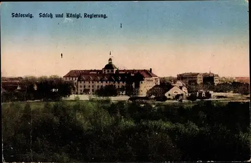 Ak Schleswig an der Schlei, Schloss und königliche Regierung