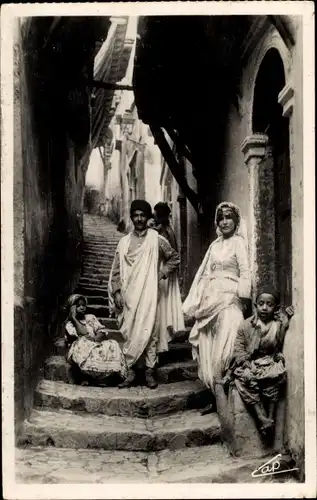 Ak Algier Alger Algerien, Une rue arabe